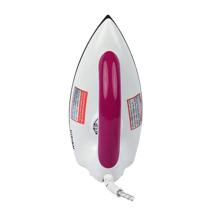 VISION 1000W Electric Iron Shock & Burn Proof VIS-DEI-002 Multi-Color - Image 2
