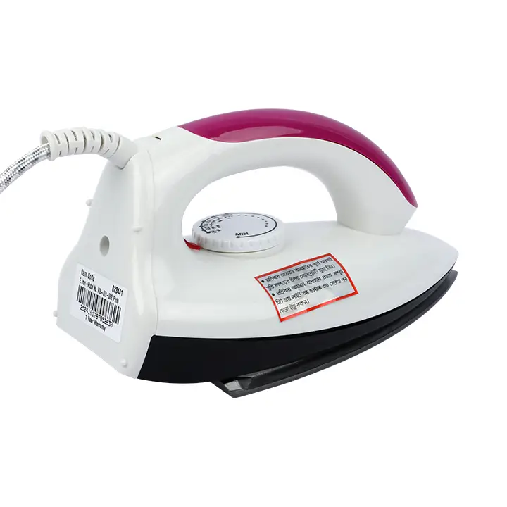 VISION 1000W Electric Iron Shock & Burn Proof VIS-DEI-002 Multi-Color - Image 4